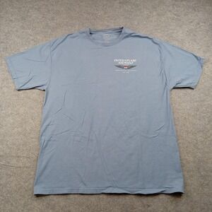 Malibu Shirts Shirt Mens XL Blue Inter-Island Airways Hawaii Graphic Tee Tagless